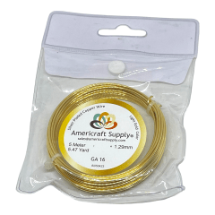 Alambre calibre 16 dorado americraft supply Light gold / Rollo 0