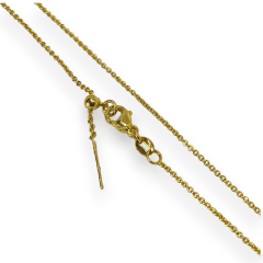 Cadena forzada armada ajustable con aguja baño de oro / unidad 0