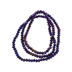 Sarta cristales 2 mm murano facetado metalizado / tira 0