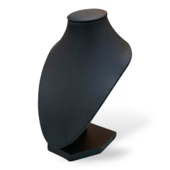 Exhibidor mostrario cuello alargado eco cuero negro chico / unidad 0