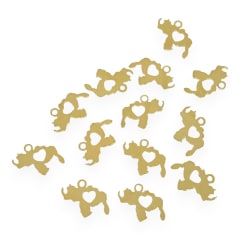 Mini dije mapa venezuela 15x11 mm gold-filled / unidad 0