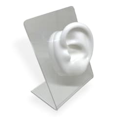 Exhibidor mostrario oreja blanca aros ear cuff silicona soporte acrílico / unidad 0
