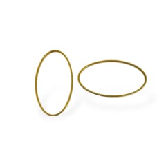 Figura cerrada óvalo hexágono gold-filled / unidad 0