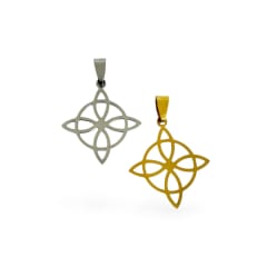 Dije colgante nudo de bruja acero 28 mm / unidad 0