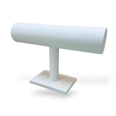 Exhibidor mostrario pulseras manilla reloj ecocuero blanco / unidad 0