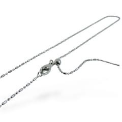 Cadena armada ajustable punto y coma baño de platino/ unidad 0