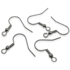 Base de aros tipo anzuelo gancho acero / par 0