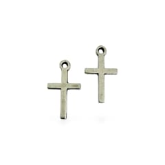 Dije colgante cruz 10x15 mm aleación / unidad 0