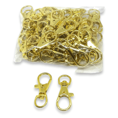 Mosquetones broche langosta con destorcedor / 50 uds 0