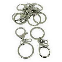Mosquetones broche con destorcedor y llavero / 6 uds 0