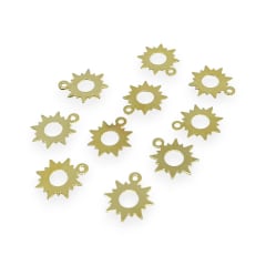 Mini dije sol 11x9 mm gold-filled / unidad 0