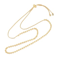 Cadena ajustable militar balin 3 mm baño de oro / unidad 0