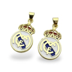 Dije colgante escudo real madrid futbol 20x14 mm baño oro / unidad 0