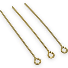 Alfiler vástago Argolla 20 - 35 mm baño de oro / gramo 0