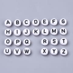 Letras plásticas redonda abecedario / 40 uds 0