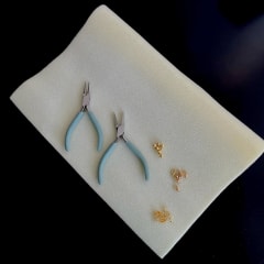 Tapete de trabajo para bisutería de terciopelo / unidad 1