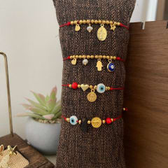 Pulsera hilito protección hilo rojo ajustable / unidad 0