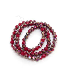 Sarta cristales 6 mm murano facetado combinado / tira 0