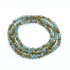 Sarta cristales 4 mm murano facetado combinado / tira 0