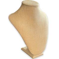 Exhibidor mostrario cuello alargado de arpillera yute / unidad 3