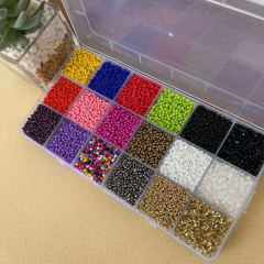 Kit mostacilla china 18 colores 0