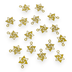 Dije colgante estrella David Gold-filled / unidad 0