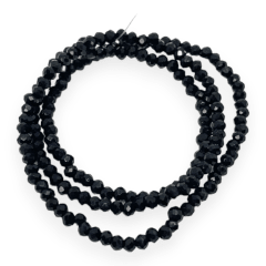 Sarta cristales 1 mm murano facetado unicolor / tira 0