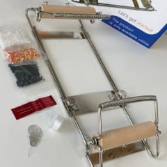 Telar ajustable para tejer con abalorios mostacilla delica rollacalla miyuki / unidad 0