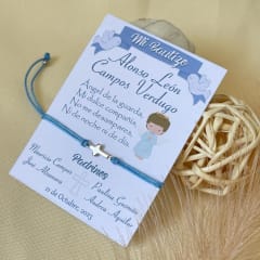Souvenir pulseras recuerdos de bautizo comunión confirmación / docena 2