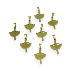 Dije colgante bailarina danza acero / unidad 0