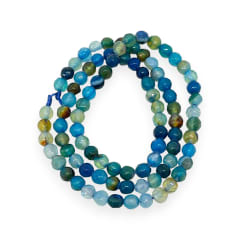 Sarta abalorios cuentas piedra ágata / tira 0