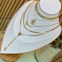 Collar dorado religioso VTE / unidad 0