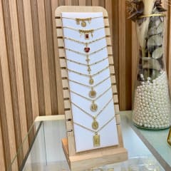 Collar con colgante dorado religioso VTE / unidad 0