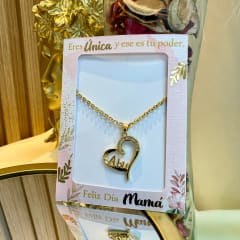 Collar día de las madres baño de oro mamá abuela tía / unidad 0