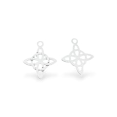 Mini dije nudo de bruja 14 mm baño de plata / unidad 0