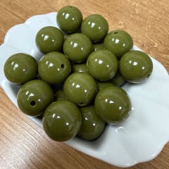 Cuentas redondas de acrílico grande 18 mm / 20 uds 0