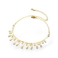 Tobillera balines colgantes acero / unidad 0