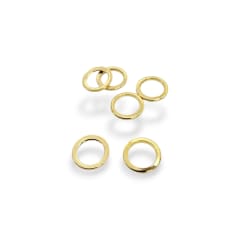 Argollas cerradas soldadas baño de oro 8 mm / gramo 0