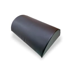 Exhibidor medio cilindro eco cuero negro / unidad 0