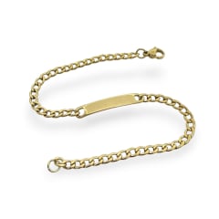 Pulsera tipo esclava con placa acero / unidad 0