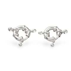 Broche timón 24.5 mm baño de plata / unidad 0