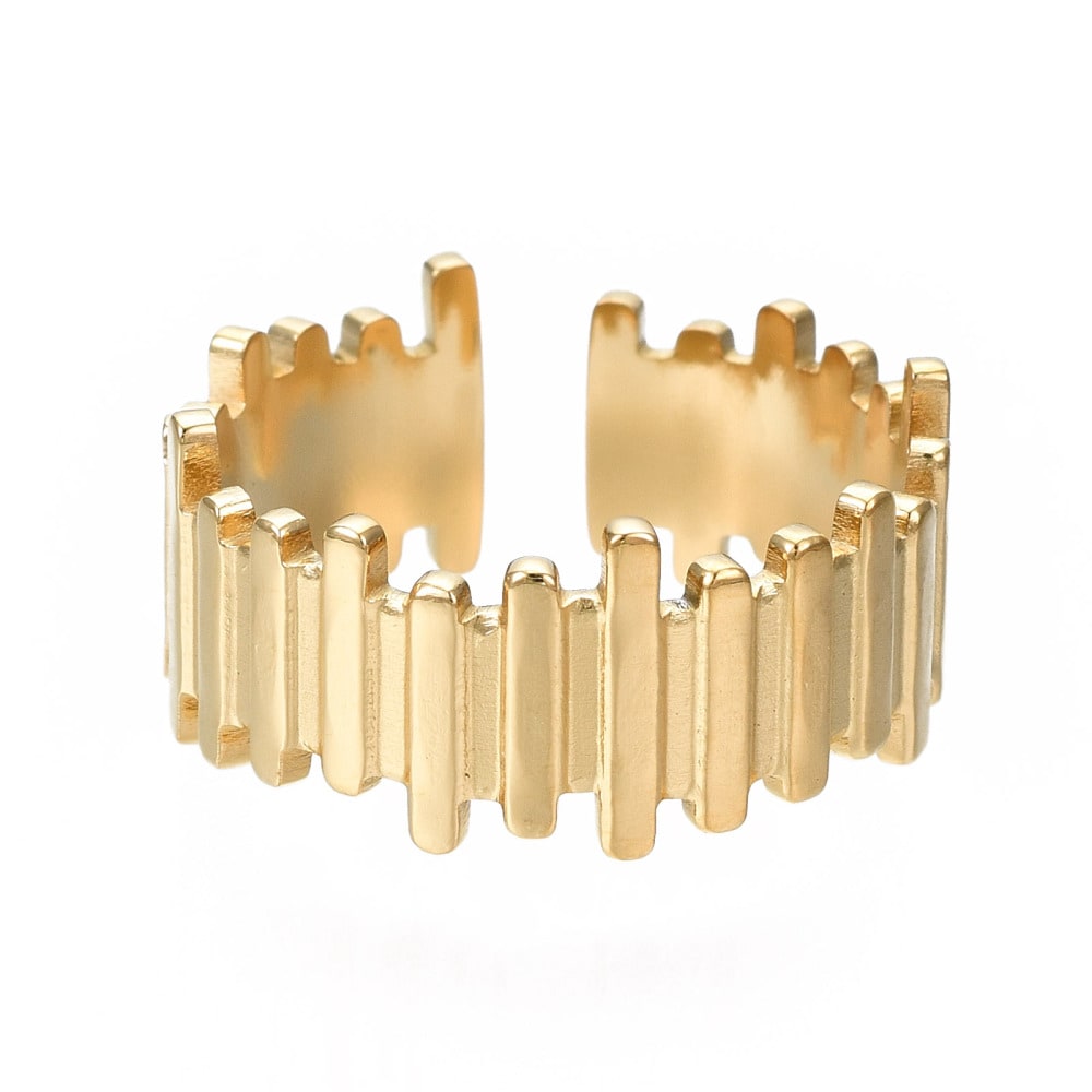 Anillo ajustable Barras chunky acero / unidad3