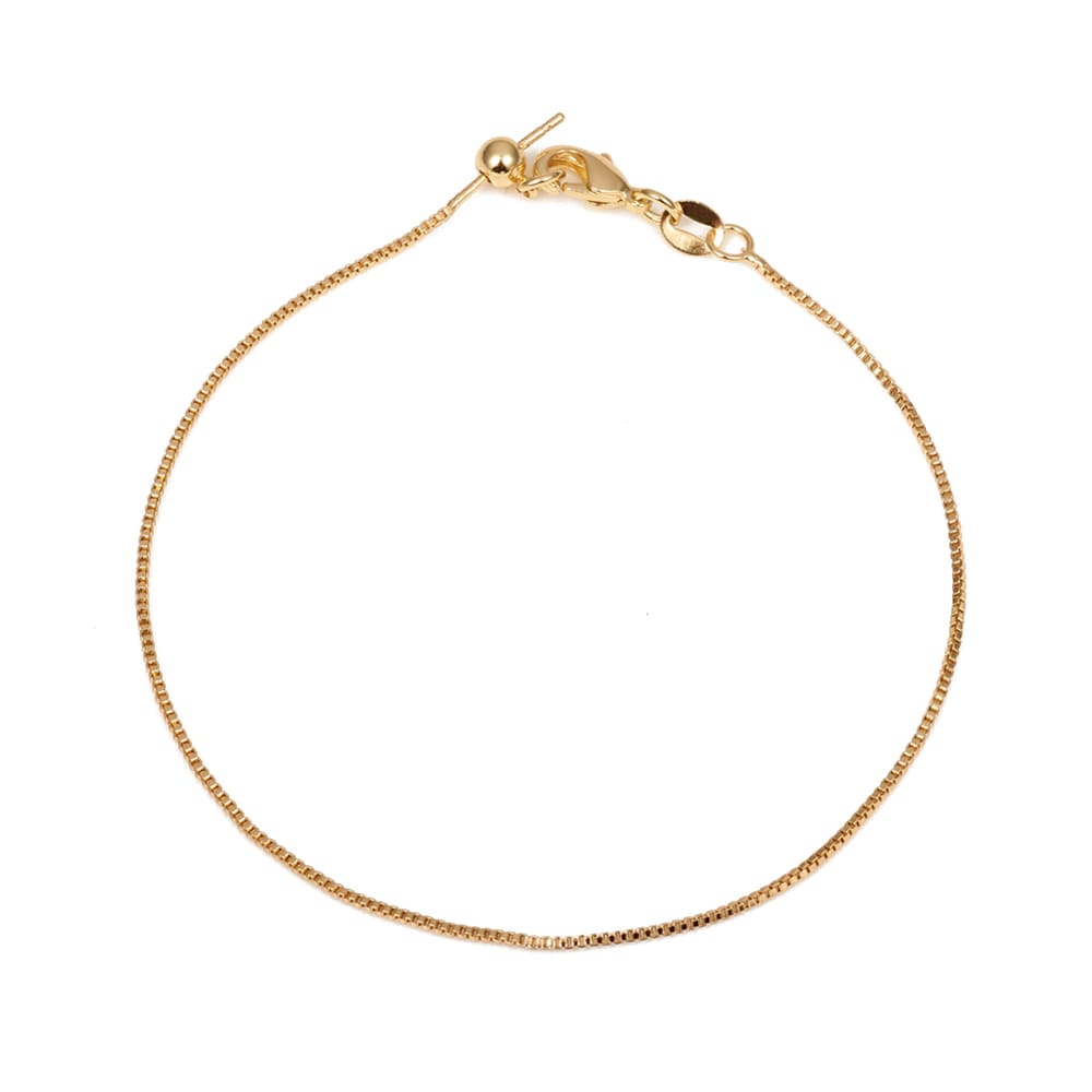 Pulsera ajustable veneciana baño de oro / unidad2