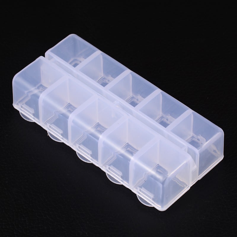 Caja organizadora mini 10 divisiones no extraíble 9x4.5cm / unidad3