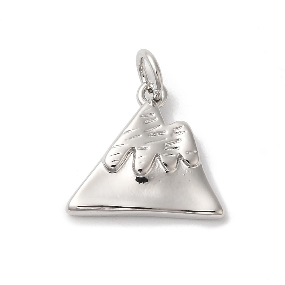 Dije colgante montaña cordillera 17 mm latón / unidad5