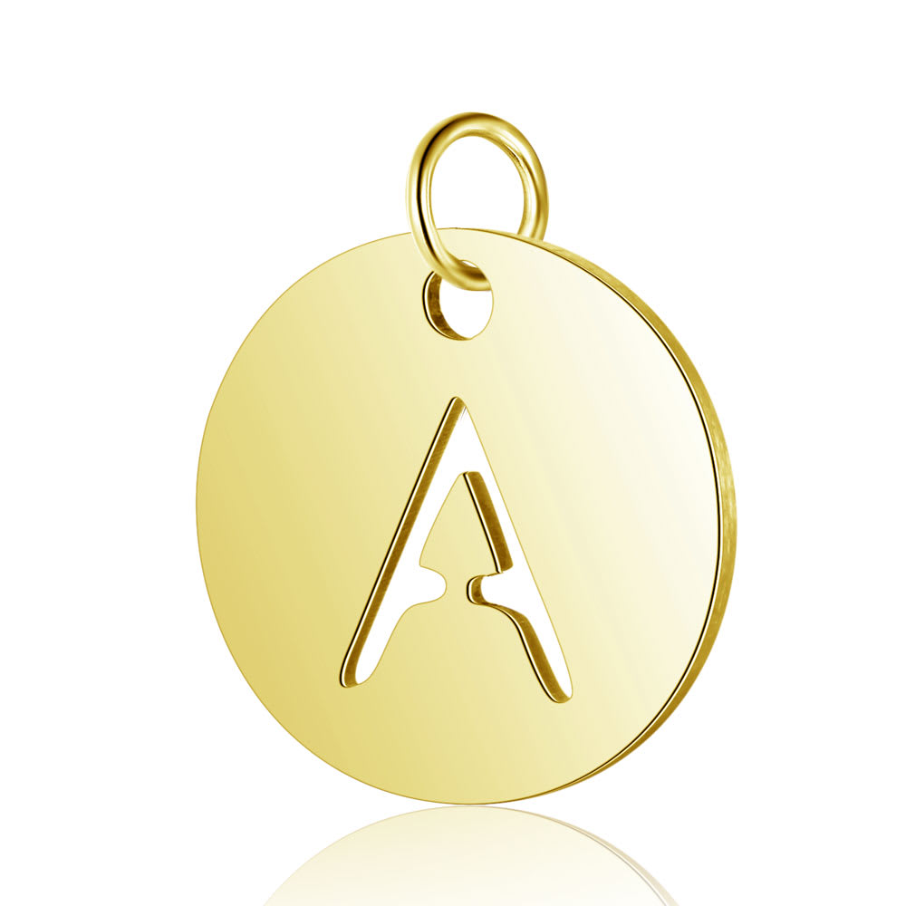 Letras redondas colgantes abecedario 12 mm acero / unidad2