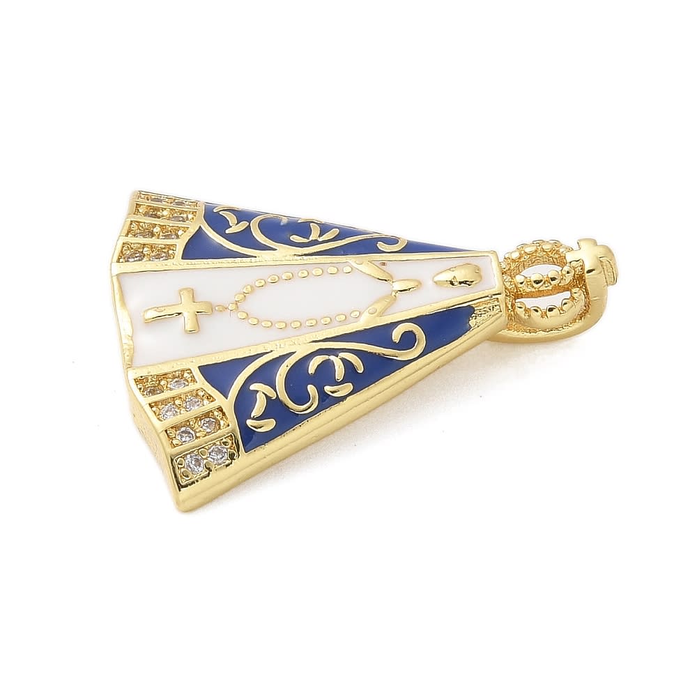 Maxi dije colgante esmaltado virgen del valle aparecida / unidad2