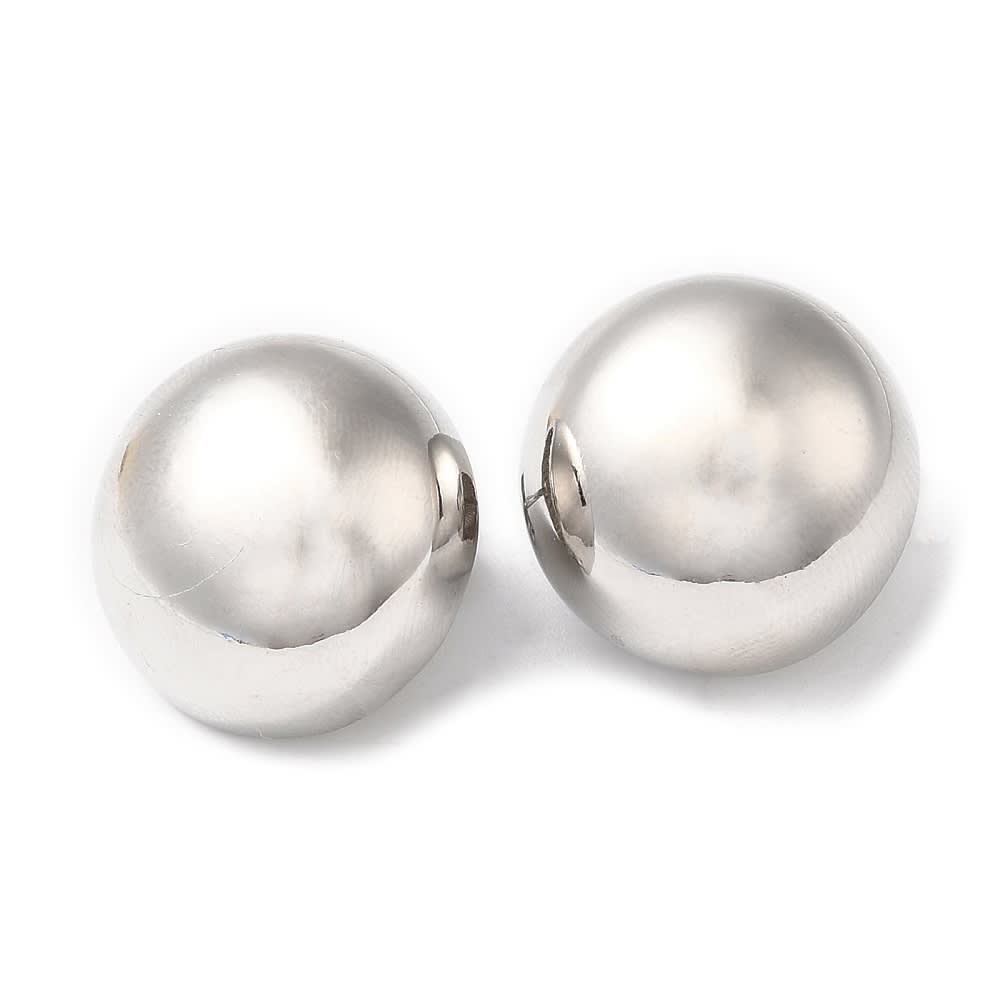 Aros aretes topo semi círculo chunky 19 mm / par2