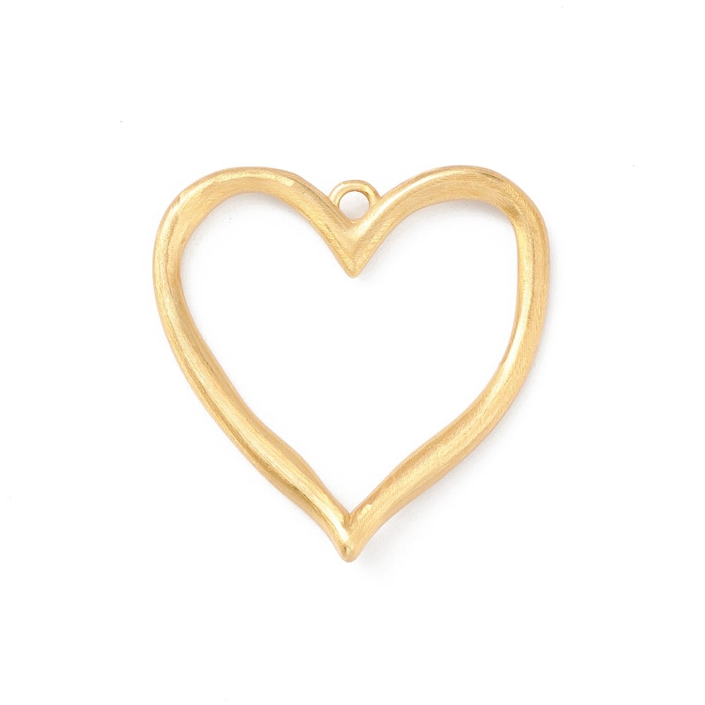 Maxi Dije colgante Silueta de Corazón 40 mm / unidad1