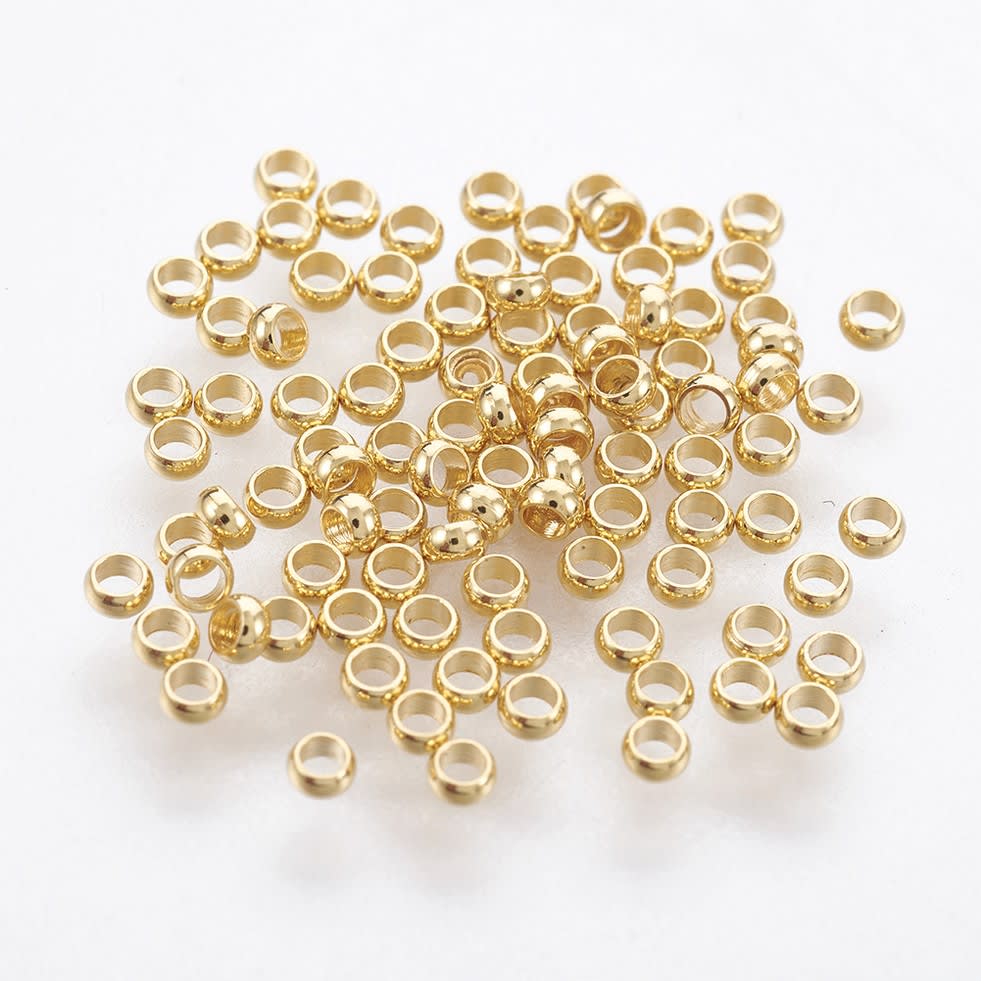Grapas Escalachin aprietes 2 mm acero dorado / gramo2